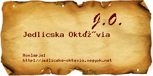 Jedlicska Oktávia névjegykártya